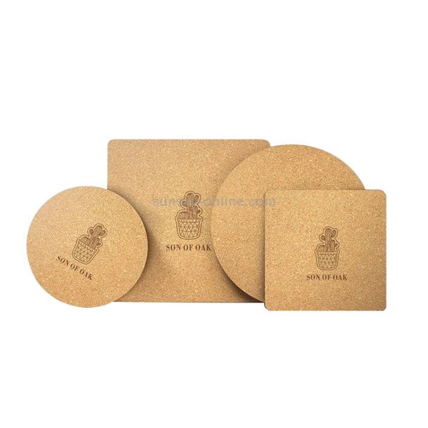 Original Xiaomi Youpin 3 PCS / Set Natural Cork Thermostatic Kitchen Insulation Pot Pads, Size: 195x195x10mm