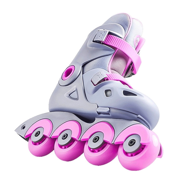 Original Xiaomi Youpin Adjustable Smart Roller Skates for Children, Size:S(Pink)