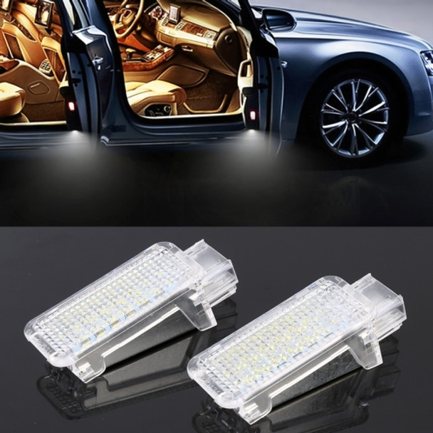 2 PCS LED Car DC 12V 1.5W Door Lights Lamps for Audi / Volkswagen(White Light)