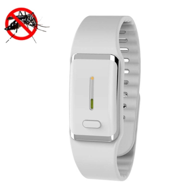 H3 Ultrasonic Mosquito Repellent Bracelet Frequency Conversion Imitating Sound Wave Outdoor Mosquito Repellent(White)