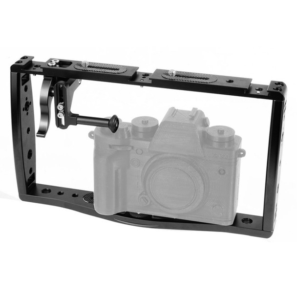 Diving Dual Handheld Grip Bracket Stabilizer Extension Phone Clamp Camera Rig Cage Underwater Case for GoPro HERO9 /8 /7, Colour: Black Bracket + Shutter