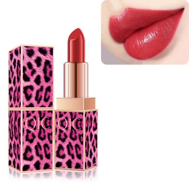 QIC Q912 Red Leopard Pattern Lipstick Makeup Long Lasting Cosmetics Lip Rouge(2)