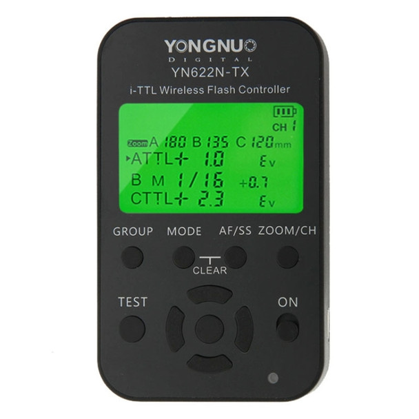 YONGNUO YN622N-KIT i-TTL Wireless Flash Trigger Controller + Transceiver Kit for Nikon Camera