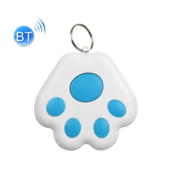 2 PCS HYC-09 Dog Paw Bluetooth Anti-Lost Device Pet Tracking Locator Keychain Smart Search Two-Way Alarm(Light Blue )