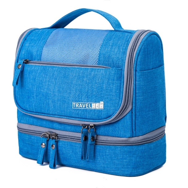 RH523 Travel Makeup Storage Bag Large-Capacity Waterproof Anti-Mildew Dry And Wet Separation Package Portable Hook Wash Bag(Sky Blue)