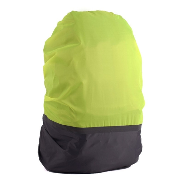 2 PCS Outdoor Mountaineering Color Matching Luminous Backpack Rain Cover, Size: L 45-55L(Gray + Fluorescent Green)
