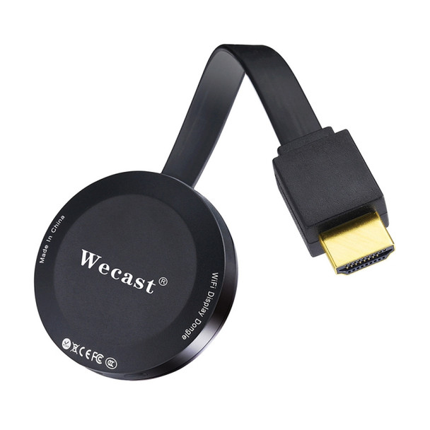 WECAST E19 4K 2.4GHz WiFi Wireless Display Dongle Receiver Airplay Miracast DLNA 1080P HD Stick, RK3036 Dual Core Cortex A7