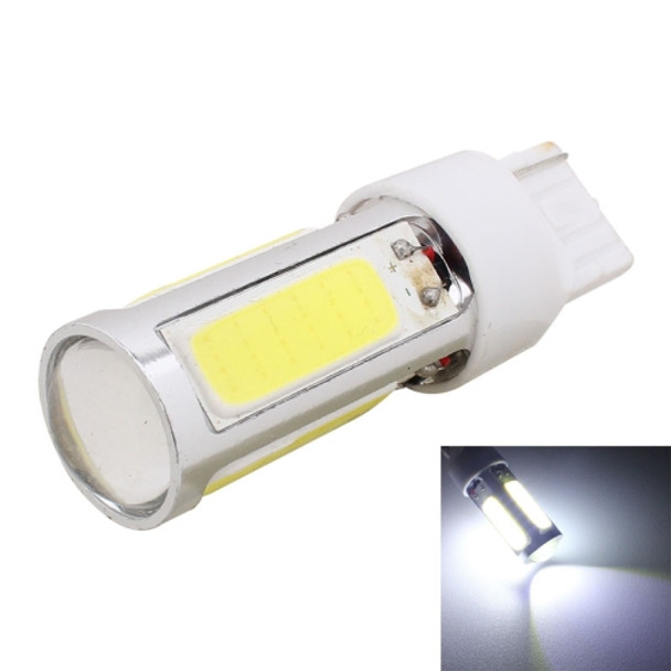 2PCS T20 Single Wire 1250LM 20W + 5W 5 x COB LED White Light Car Rear Fog Lamp Bulb, DC 12V