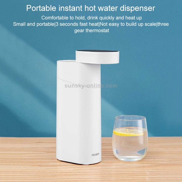 Original Xiaomi Rosou Portable Instant Hot Water Dispenser Home Desktop Mini Water Boiler, CN Plug