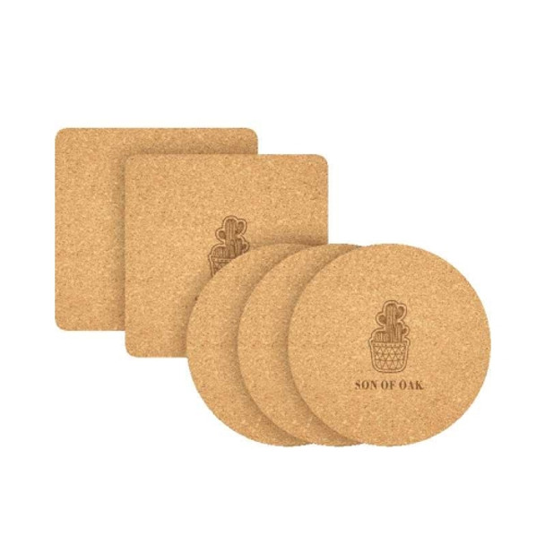 Original Xiaomi Youpin 5 PCS / Set Natural Cork Thermostatic Kitchen Insulation Plate Pads, Size: 145x145x8mm