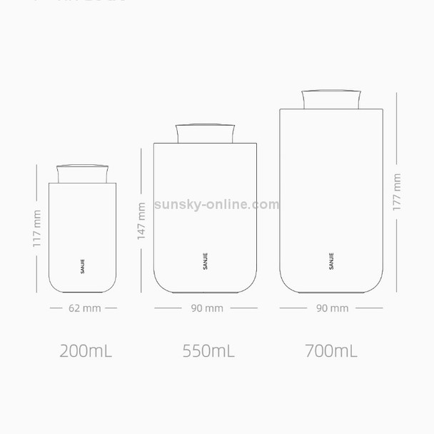 Original Xiaomi Youpin SANJIE 700ml Household Aluminum Alloy Tea Caddy