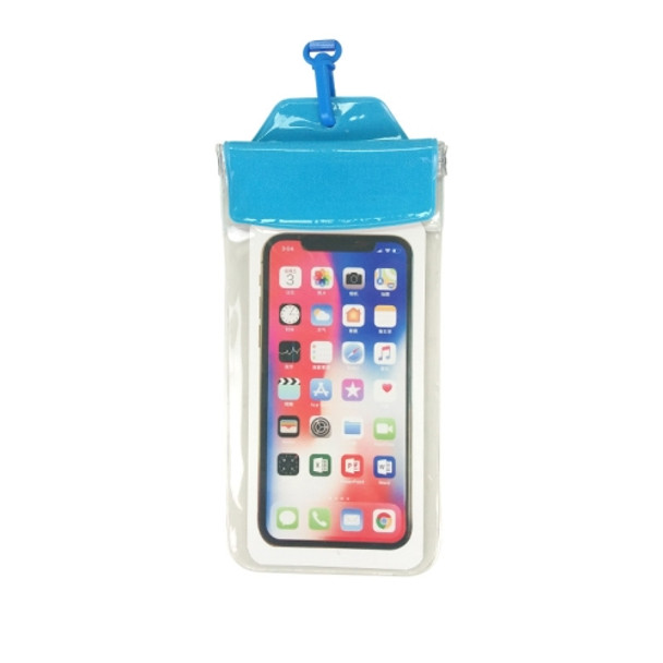 2 PCS PVC Waterproof Phone Bag Touch Screen TPU Drifting Swimming Phone Waterproof Bag(Blue)