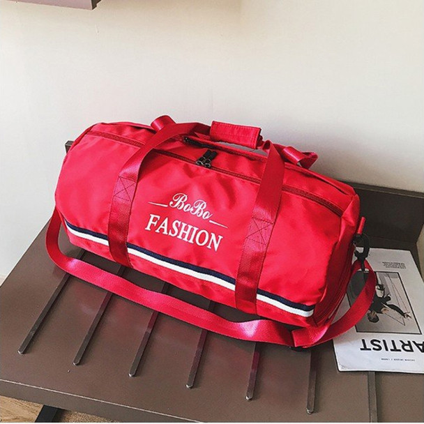 Oxford Cloth Inclined Shoulder Sport Bag Large Capacity Travel Bag (Red)