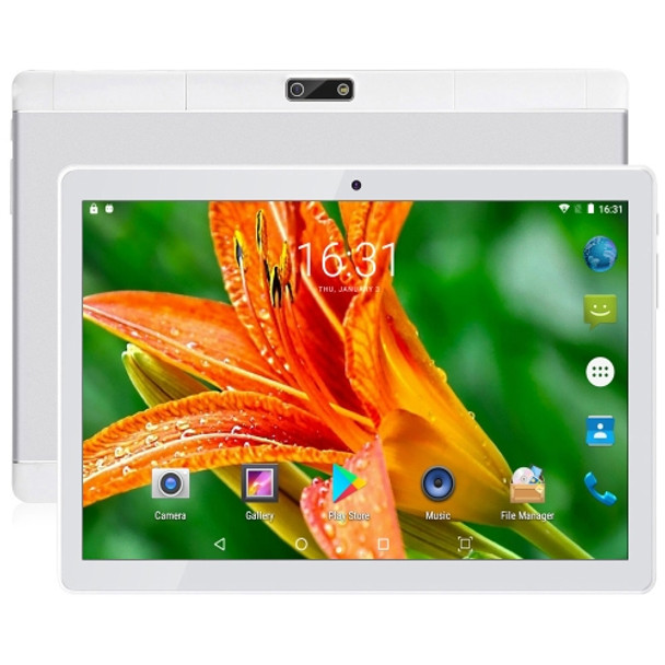 BDF YLD 4G LTE Tablet PC, 10.1 inch, 2GB+32GB, Android 9.0, SC9863A Octa Core Cortex-A55, Support Dual SIM & Bluetooth & WiFi & GPS, EU Plug (Silver)