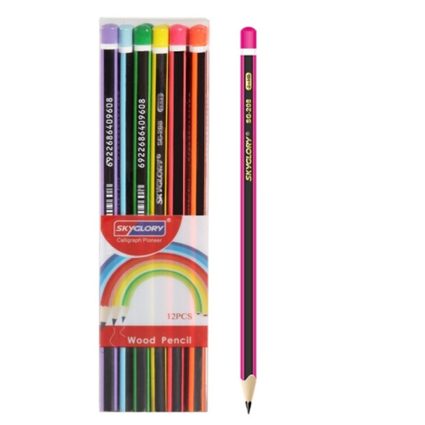 Skyglory 4 Packs Student Art Drawing And Writing HB Pencil, Specification： SG-208-12