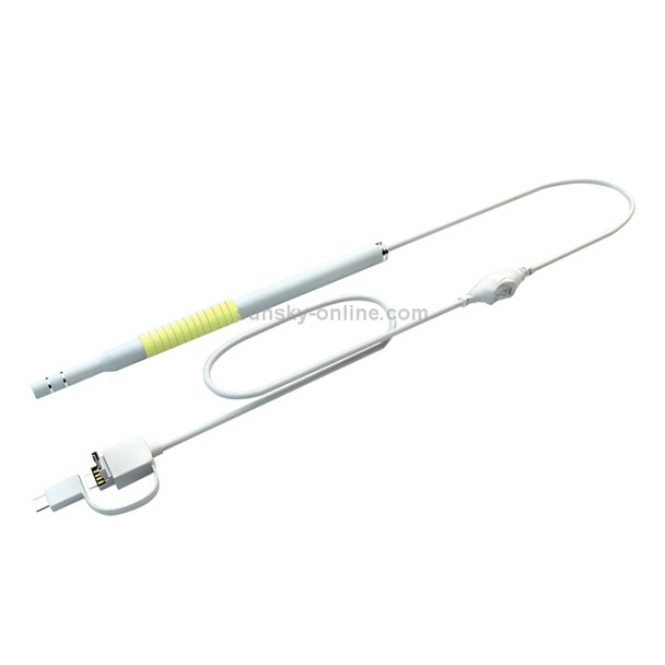 I98 1.3 Million HD Visual Earwax Clean Tool Endoscope Borescope with 6 LEDs, Lens Diameter: 5.5mm (Yellow)