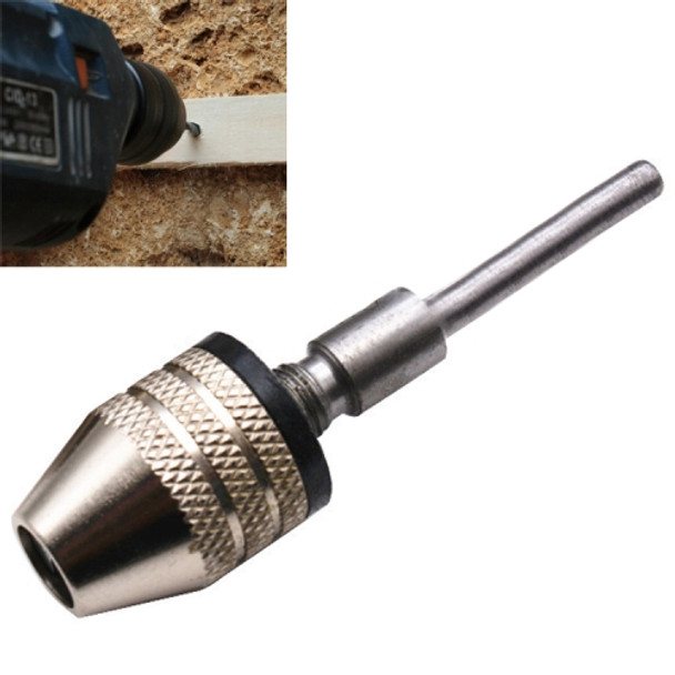 Hex Shank Mini Drill Chuck Conversion Three Jaw Chuck Power Tool, Model:2.35mm Round Chuck (0.3-3.4mm)