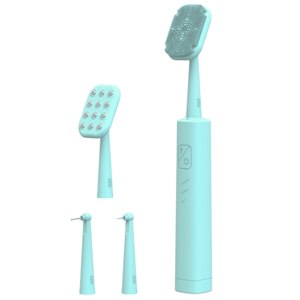 LSHOW YJK108 Multi-function Facial Cleansingand Teeth Ceaning Instrument with LED Auxiliary Light(Blue)