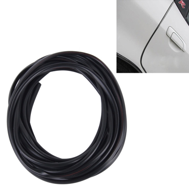 5m Car Decorative Strip PVC Chrome Decoration Strip Door Seal Window Seal(Black)