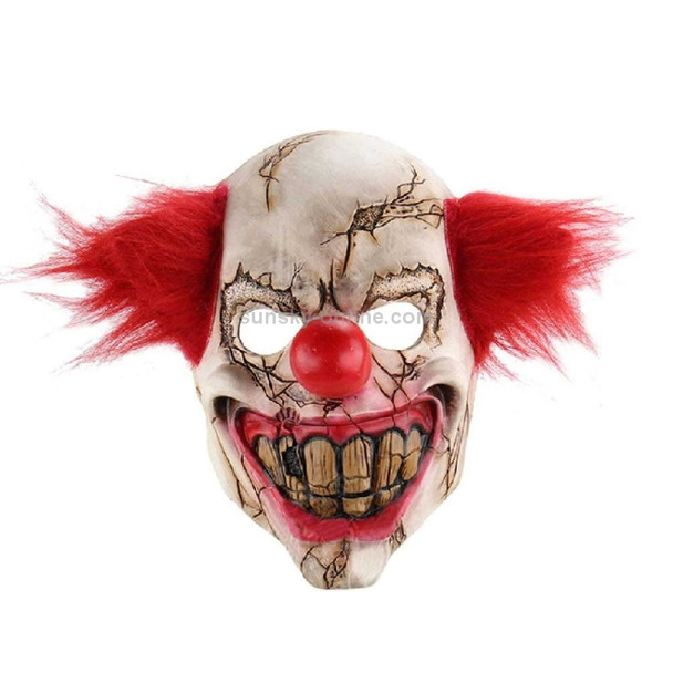 Halloween Festival Party Latex Bald Clown Frightened Mask