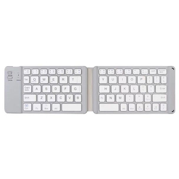 B05 USB Charging Portable Mini Folding Bluetooth Wireless Keyboard (White)