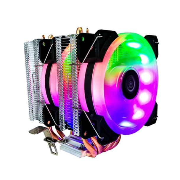 COOL STORM CT-4U-9cm Heat Pipe Dual-Tower CPU Radiator Copper Pipe 9 Cm Fan For Intel/AMD Platform Specification： Aurora Double Fan 3 Line