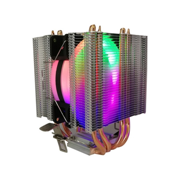 COOL STORM CT-4U-9cm Heat Pipe Dual-Tower CPU Radiator Copper Pipe 9 Cm Fan For Intel/AMD Platform Specification： Aurora Single Fan 3 Line