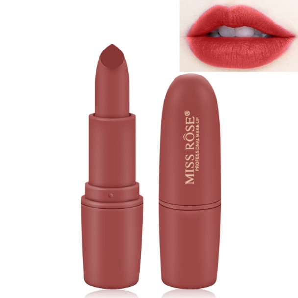 MISS ROSE Lipstick Matte Waterproof Velvet Lip Stick Sexy Red Brown Pigments Makeup Matte Lipsticks Beauty Lips(52)