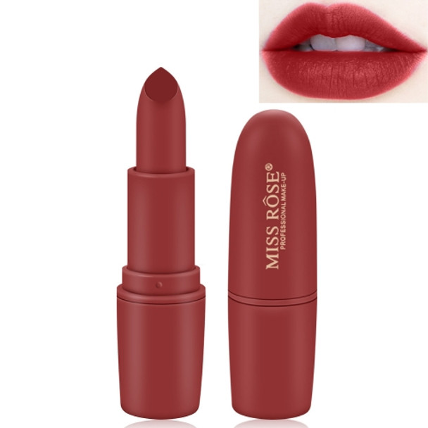 MISS ROSE Lipstick Matte Waterproof Velvet Lip Stick Sexy Red Brown Pigments Makeup Matte Lipsticks Beauty Lips(51)