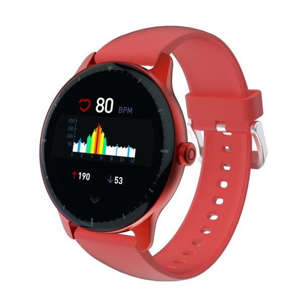 [HK Warehouse] DOOGEE CR1 1.28 inch IPS Screen IP68 Waterproof Smart Watch, Support Step Counting / Sleep Monitoring / Heart Rate Monitoring(Red)