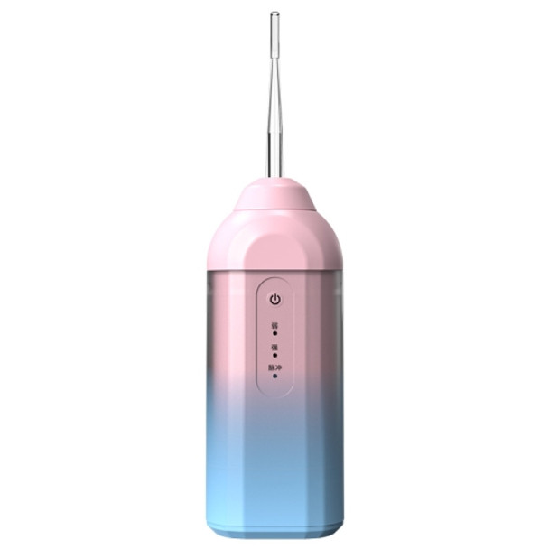 MH-066 Household Dental Flusher Portable Mini Calculus Stain Removal Machine Electric Tooth Cleaner Water Dental Floss(Gravity Blue Pink)