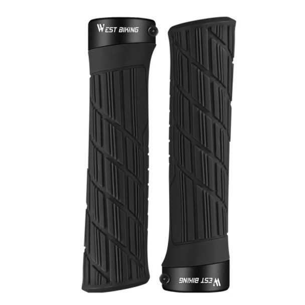 WEST BIKING Bicycle Anti-Skid And Shock-Absorbing Comfortable Grip Cover(Black)