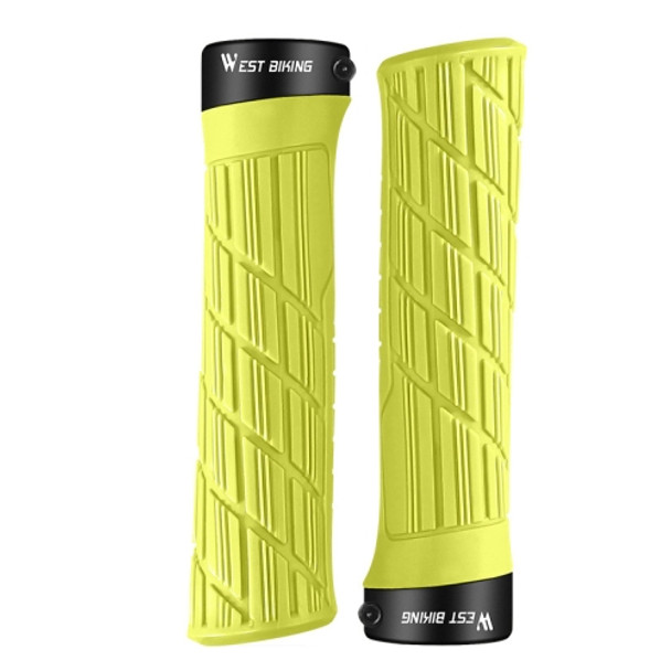 WEST BIKING Bicycle Anti-Skid And Shock-Absorbing Comfortable Grip Cover(Yellow)