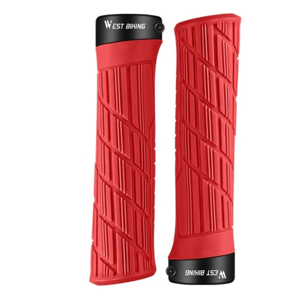 WEST BIKING Bicycle Anti-Skid And Shock-Absorbing Comfortable Grip Cover(Red)