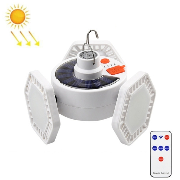 TG-ZP012 126 LED Bulb Lamp Three-Sided Tent Camp Light Solar Rechargeable Emergency Lighting, Style: With Remote Control