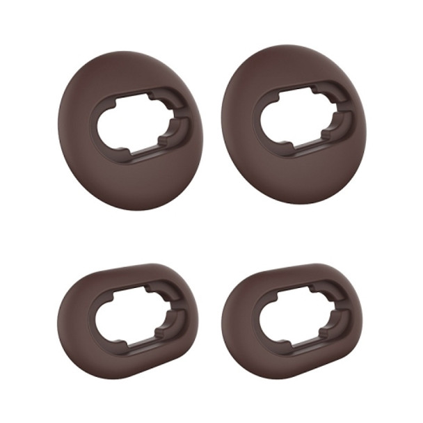 2 Sets Bluetooth Earphone Silicone Earplug Caps For Samsung Galaxy Buds Live(Brown-2 Pairs)