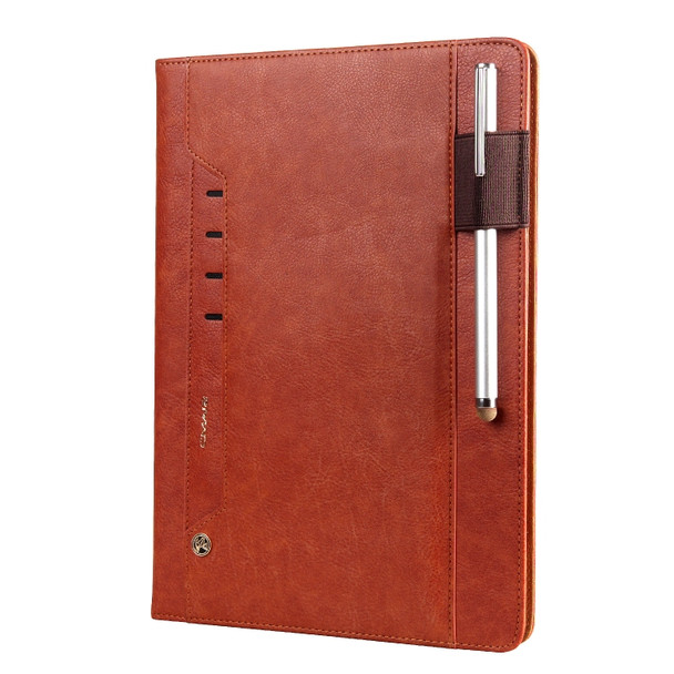 For Galaxy Tab S3 9.7/T820 CMai2 Tmall Kaka Litchi Texture Horizontal Flip Leather Case with Holder & Card Slot & Photo Frame & Pen Slot(Brown)