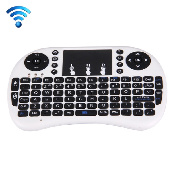 I8 2.4GHz Fly Air Mouse Wireless Mini Keyboard with Embedded USB Receiver for Android TV Box / PC(White)