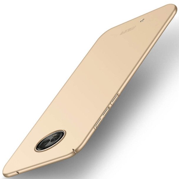 MOFI for Motorola Moto G6 Frosted PC Ultra-thin Edge Fully Wrapped Protective Back Cover Case(Gold)