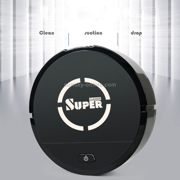 Charging Automatic Sweeping Robot Mini Home Portable Intelligent Vacuum Cleaner(Black)