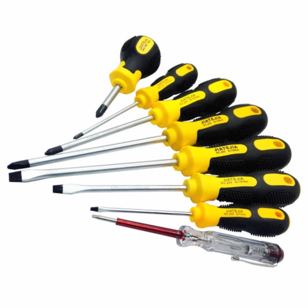 JIATEJIA 8 In 1 Household Electrician Multi-Function Screwdriver Set(265-8)