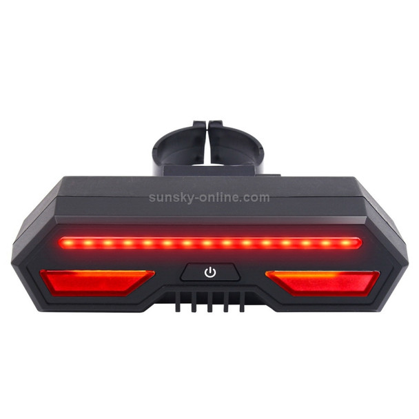 IPX4 85LM Waterproof USB Bicycle Turn Signal Light Rear Light Taillight with Remote Control