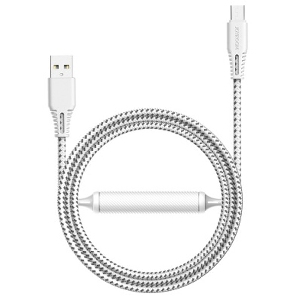 JOYROOM S-T507 1.5m TPE 2500mAh Micro USB to USB Data Sync Charging Cable for Samsung Galaxy S7 & S7 Edge / LG G4 / Huawei P8 / Xiaomi Mi4 and other Smartphones (White)