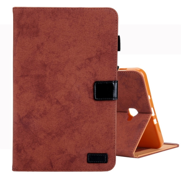 For Galaxy Tab A 10.1 (2016) / T580 Business Style Horizontal Flip Leather Case, with Holder & Card Slot & Photo Frame & Sleep / Wake-up Function(Brown)