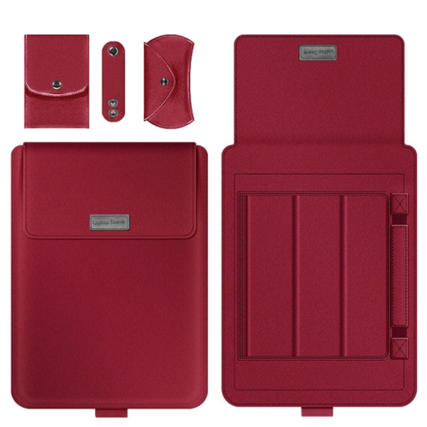 A2 4 in 1 Computer Bracket Liner Bag Storage Bag, Size:11/12 inch(Red)