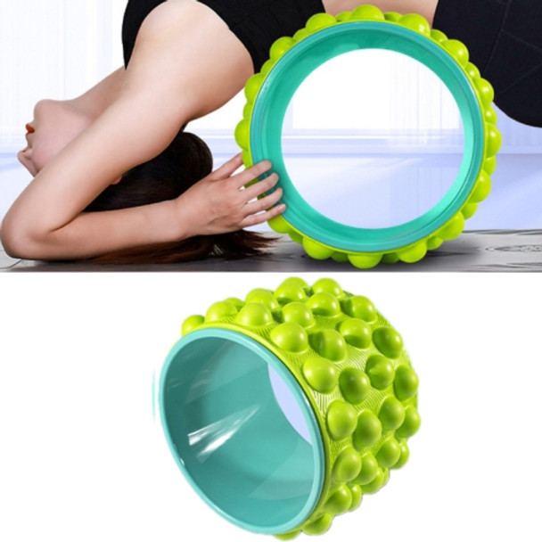 Yoga Back Bend Open Back Equipment Stovepipe Pilates Ring for Beginner(Upgrade Massage (Fresh Green))