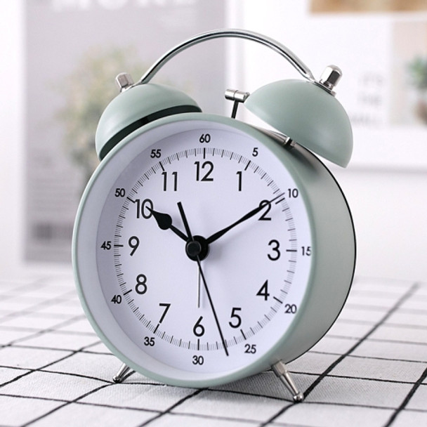 Y30 Bedside Lazy Metal Bells Silent Travel Time Mechanical Alarm Clock(Gage Green)