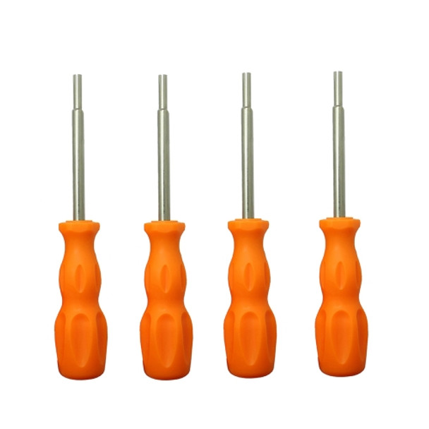 4 PCS Disassembly Tool Screwdriver Sleeve Applicable For Nintendo N64 / SFC / GB / NES / NGC(Orange Yellow 3.8mm)