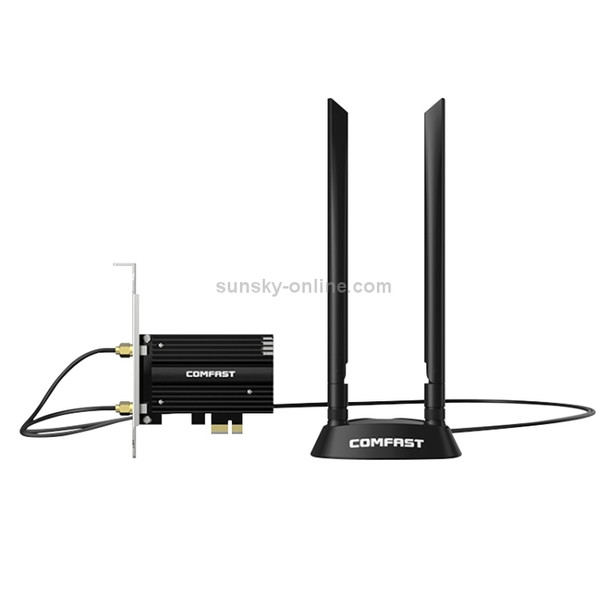 COMFAST CF-AX180 PLUS 1800Mbps PCI-E Bluetooth 5.2 Dual Frequency Gaming WiFi 6 Wireless Network Card with Heat Sink