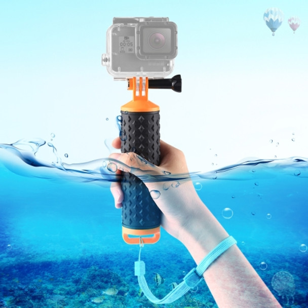 PULUZ Floating Handle Hand Grip Buoyancy Rods with Strap for GoPro NEW HERO /HERO7 /6 /5 /5 Session /4 Session /4 /3+ /3 /2 /1, DJI Osmo Action, Xiaoyi and Other Action Cameras(Yellow)